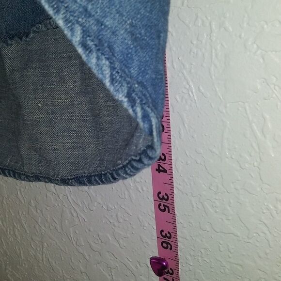 J. Crew Chambray/Denim Tunic/Dress SZ 0 - Picture 7 of 9